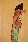 Egon Schiele Standing Male Nude painting